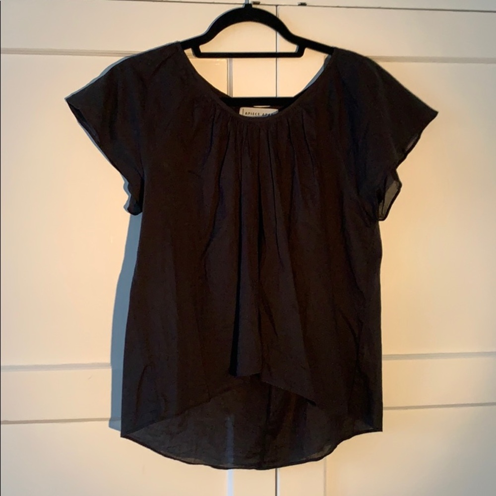 Apiece Apart Black Blouse